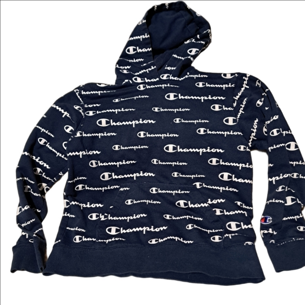 Boys Champion Hoodie Blue size medium